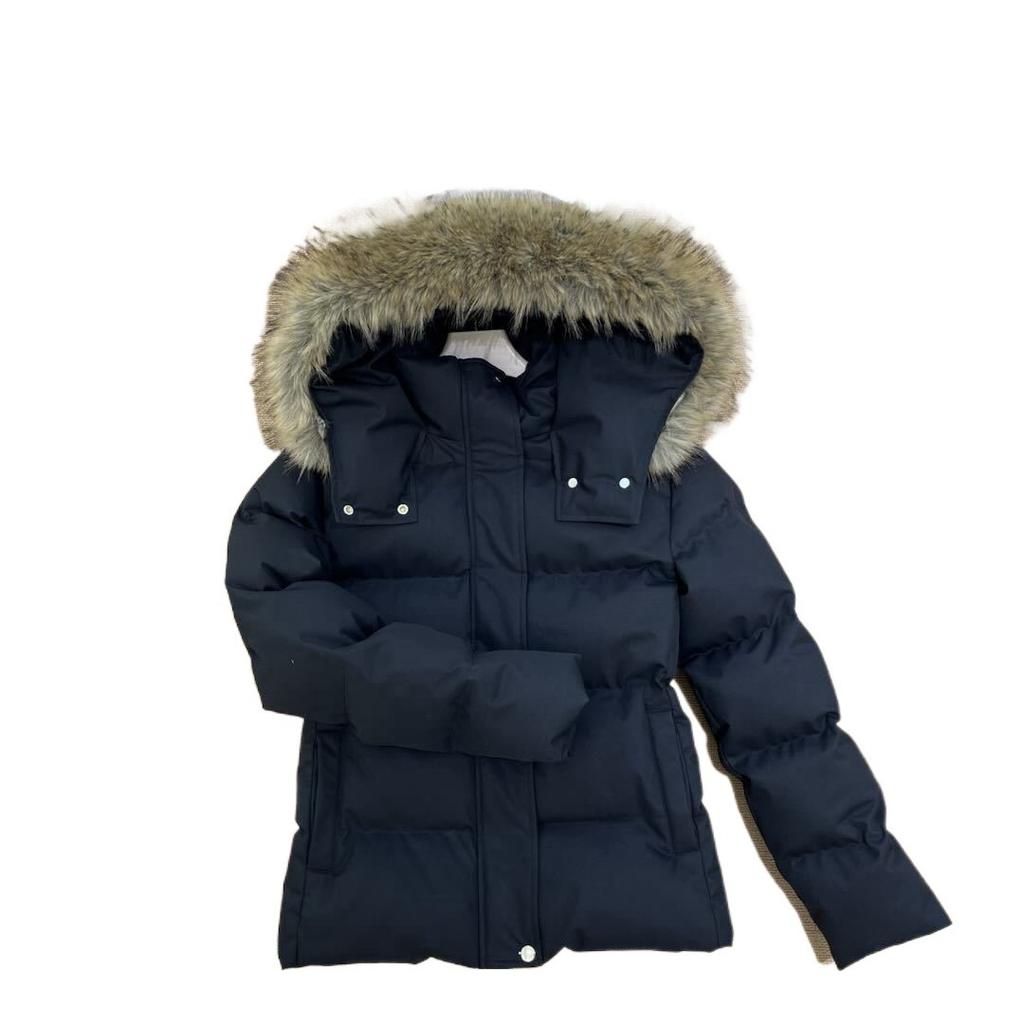 waist thin cotton clothes winter new short removable thickened fur collar warm jacket cotton clothes