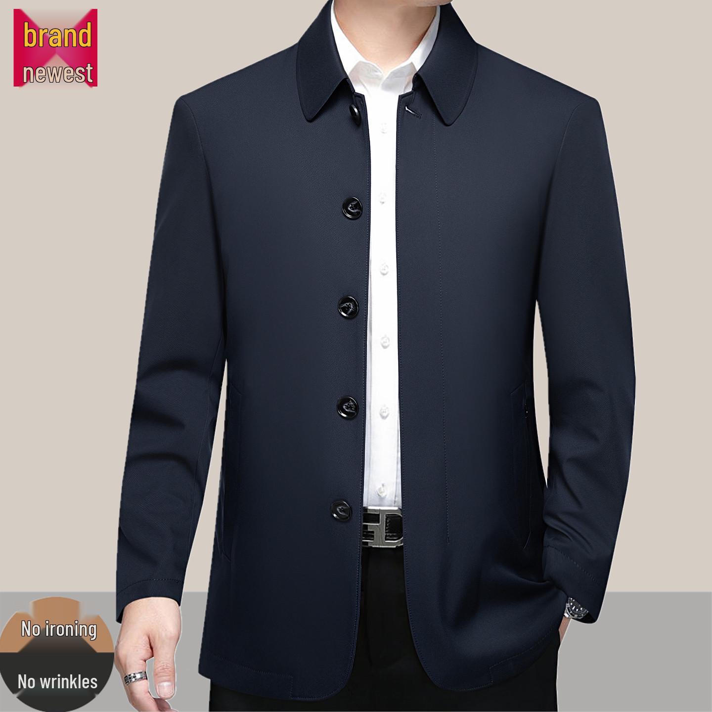 

Men s Woodpecker Jacket: Lightweight, High-End Spring/Autumn Outerwear for Middle-Aged Executives (2025 New) 4XL