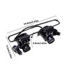 Professional 20X Magnification Magnifier For Jewelers Watchmakers Featuring Double Lens Design Accurate Inspection Needs