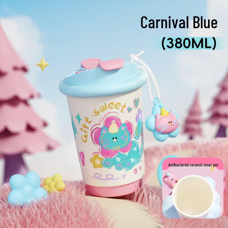 

RELEA Portable Ceramic Lined Insulated Straw Cup