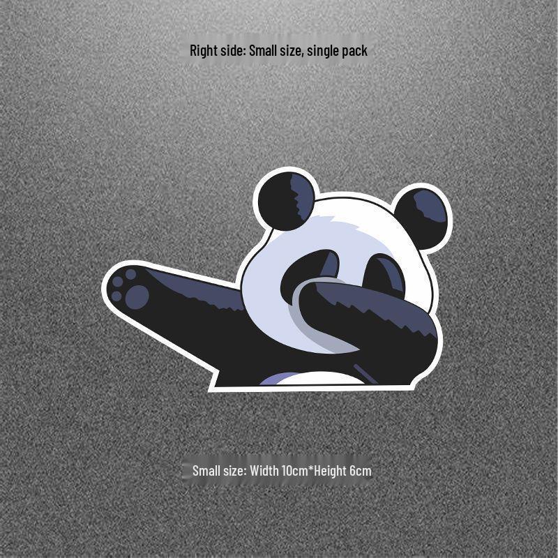 Panda Hip-hop Fun Cartoon Sticker for Motorcycle & E-Vehicle Windows