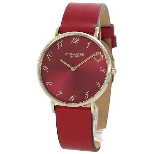 Coach Women's Perry Watch, Red, Year of the Ox, with Cowhide Leather Strap, 14503722