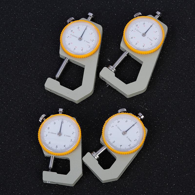 Handheld Leather & Tube Wall Thickness Gauge - 10mm & 20mm Flat and Pointed Head