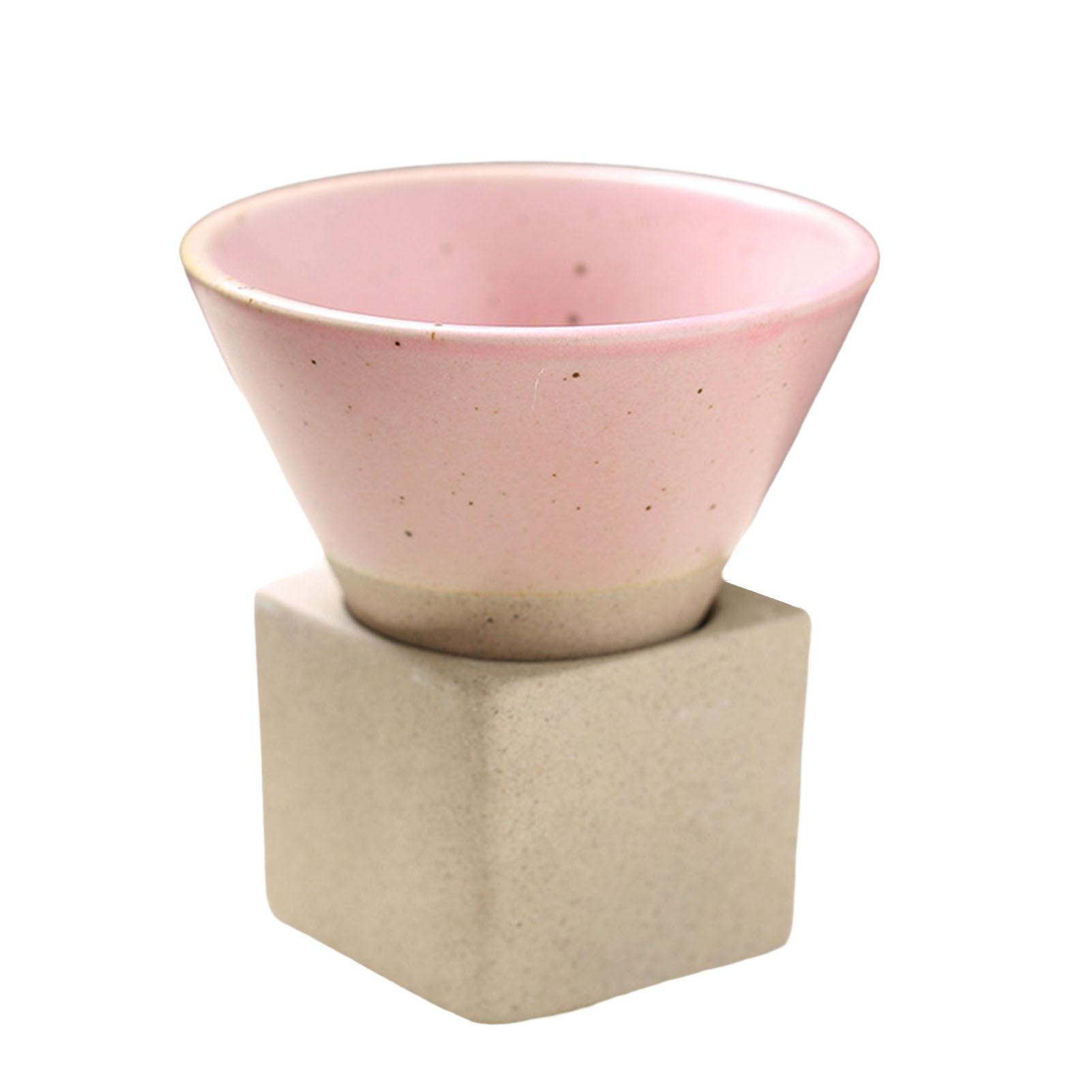

100ml Conical Coffee Cup Japanese Rough Pottery Tea Cup Capacity Heat Resistant Tea Cup Suitable For Family And Colleagues розовый