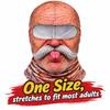 White Mustache Old Man Balaclava Face Mask Full Coverage Ski Mask Hood Winter Mask Cover  For Men