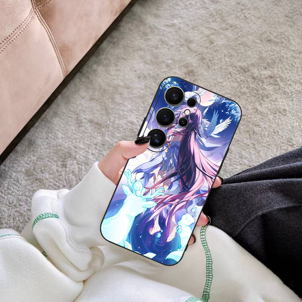 Genshin Impact Columbina Phone Case For Samsung S 20 21 22 23 lite plus ultra Clear Mobile Cover Funda