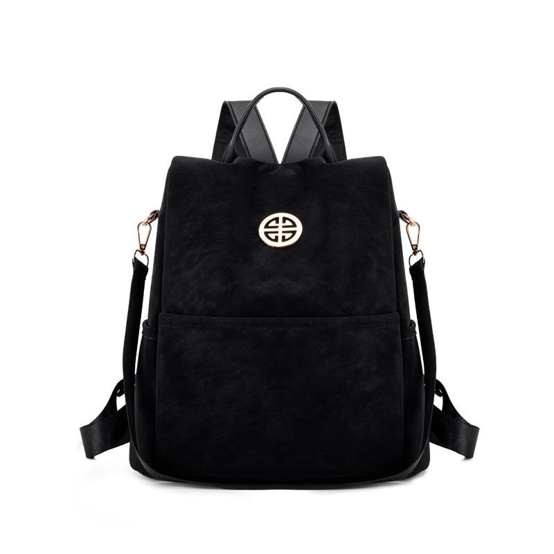 Schoolbag manufacturer source new Korean version women's backpack suede large capacity backpack multi-functional shoulder bag dual-purpose