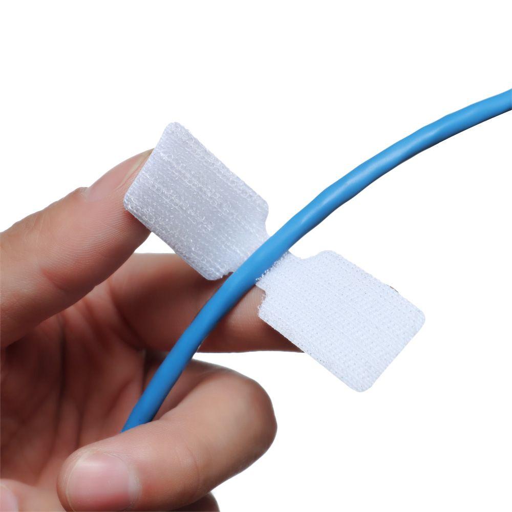 5Pcs Nylon Cable Cord Labels Strap Hook And Loop Colorful Writable Wire Labels For Electrical Cable Organize Cord Identification