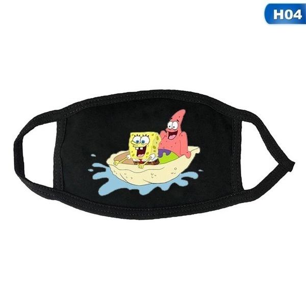 SpongeBob SquarePants Printed Mask, Washable and Reusable Dust Mask