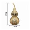 Feng Shui Brass Gourd with Bagua Symbol | DoubleLobed Shape, Calabash YinYang Motif, for