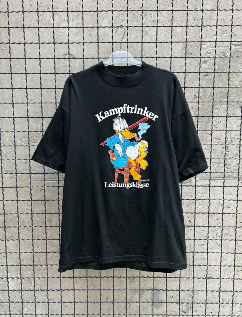 Vintage 90s Donald Duck Kampftrinker German Humor T-Shirt