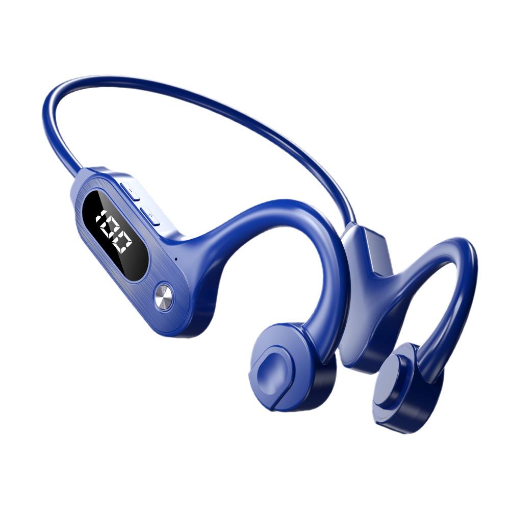 New Stereo Bluetooth 5.3 Bone Conduction Sports Earphones with Card Slot - Compatible with Android and Apple Devices.