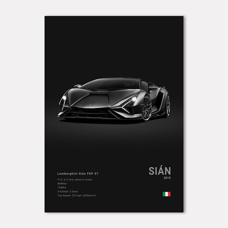 Famous Cars LP 640 Canvas Wall Art Print Poster Aventador URUS VENENO Decoration Mural Modern Home Decor Birthday Gift Unframed
