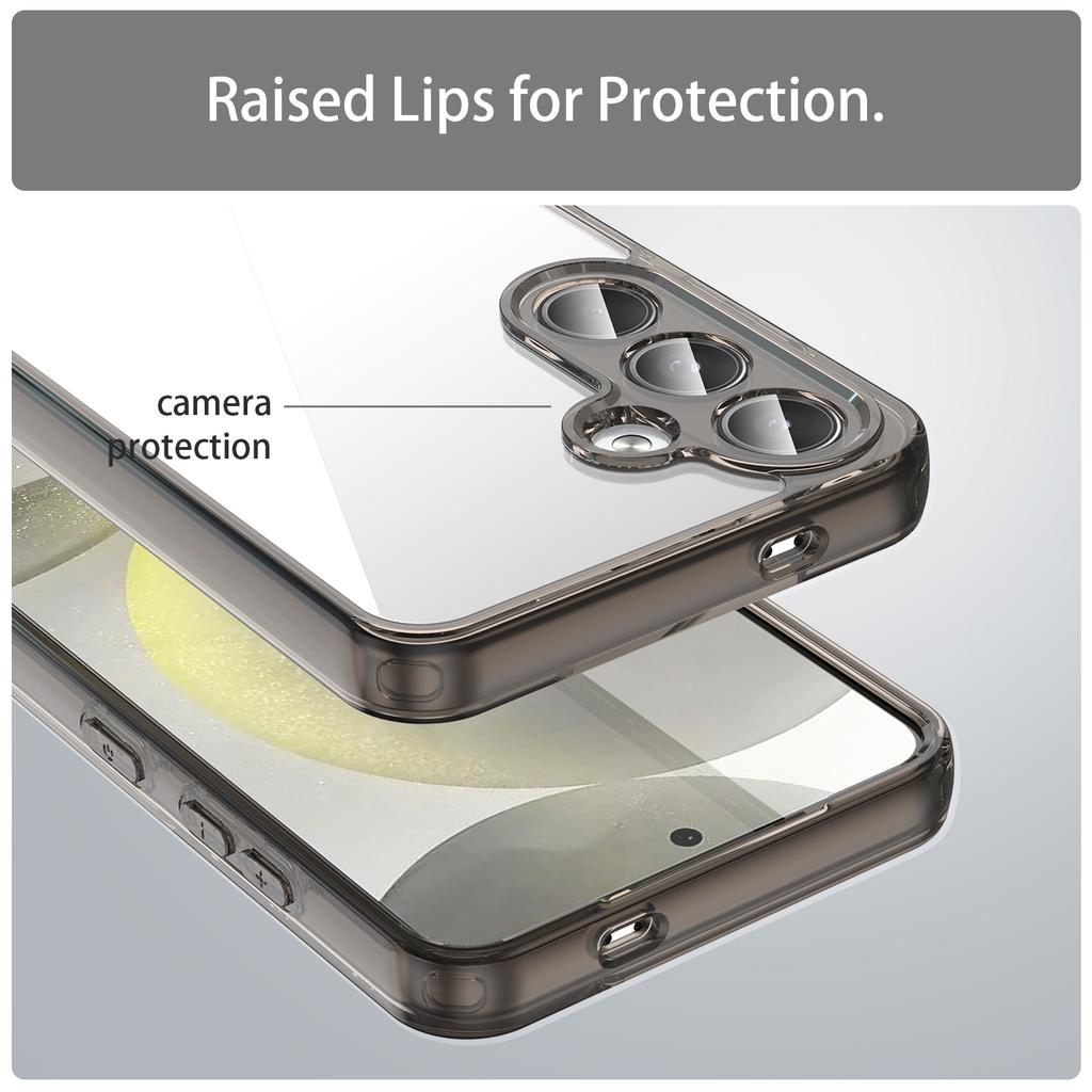 For Samsung Galaxy S24 Case TPU+Acrylic Phone Back Cover Anti Yellowing