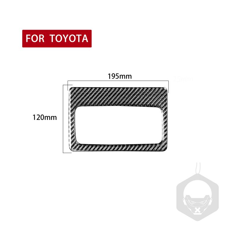 For Toyota 4runner 2010- Carbon Fiber Rear Central Air Vent Panel Trim Frame Car Accessories Interior Decorative Stickers