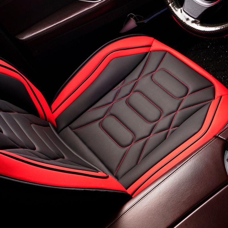 1 ks Univerzální PU kožený potah předního sedadla Odolný a prodyšný polštář Vodotěsný Ochranný polštář Potah autosedadla