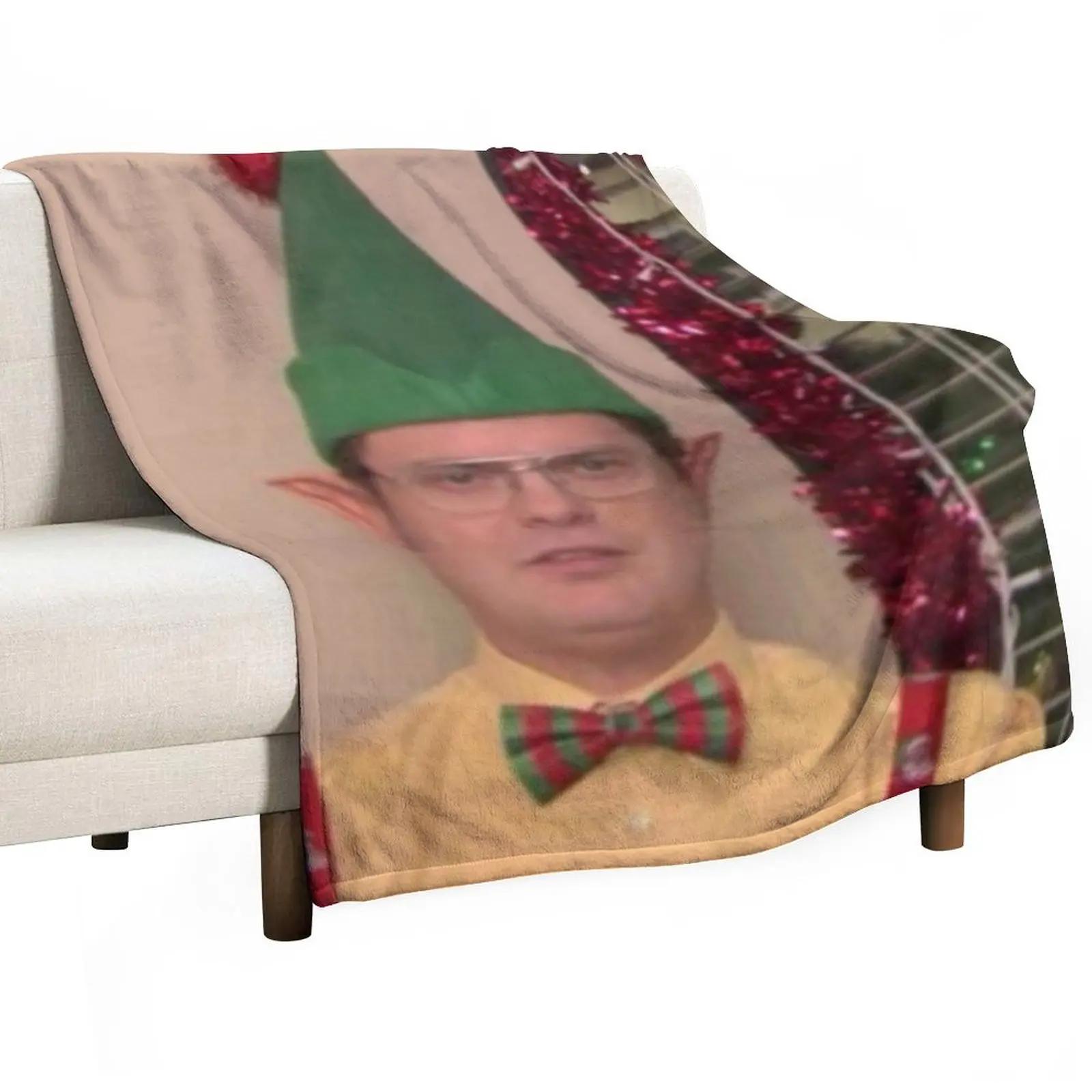 Dwight Schrute Elf - The Office Throw Blanket Soft Bed Blankets Blanket For Sofa blankets and throws 30x40in