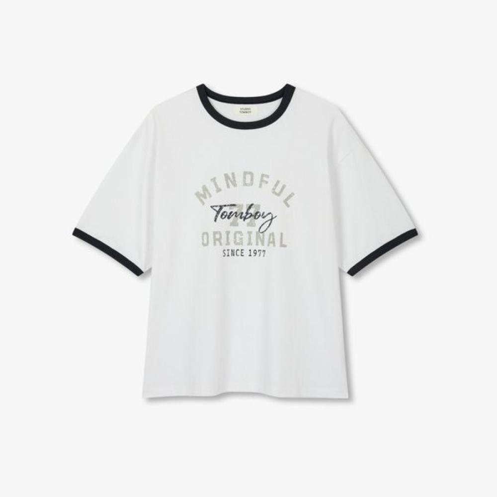 

STudio Tomboy LeTTering ShorT Sleeve T shirT 9176222989cT white/OS