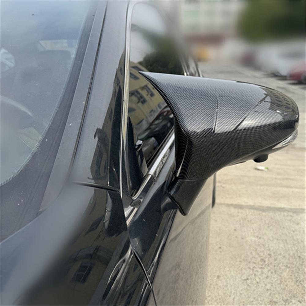 M Horn Carbon Fiber Mirror Cover Caps For Lexus IS RC 200 300 350 450 2014-2020