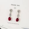 New 925 Sterling Silver Earrings Fashion AAA Zircon For Women Exquisite Student Girlfriend Jewelry Accessories Wedding PartyGood Product