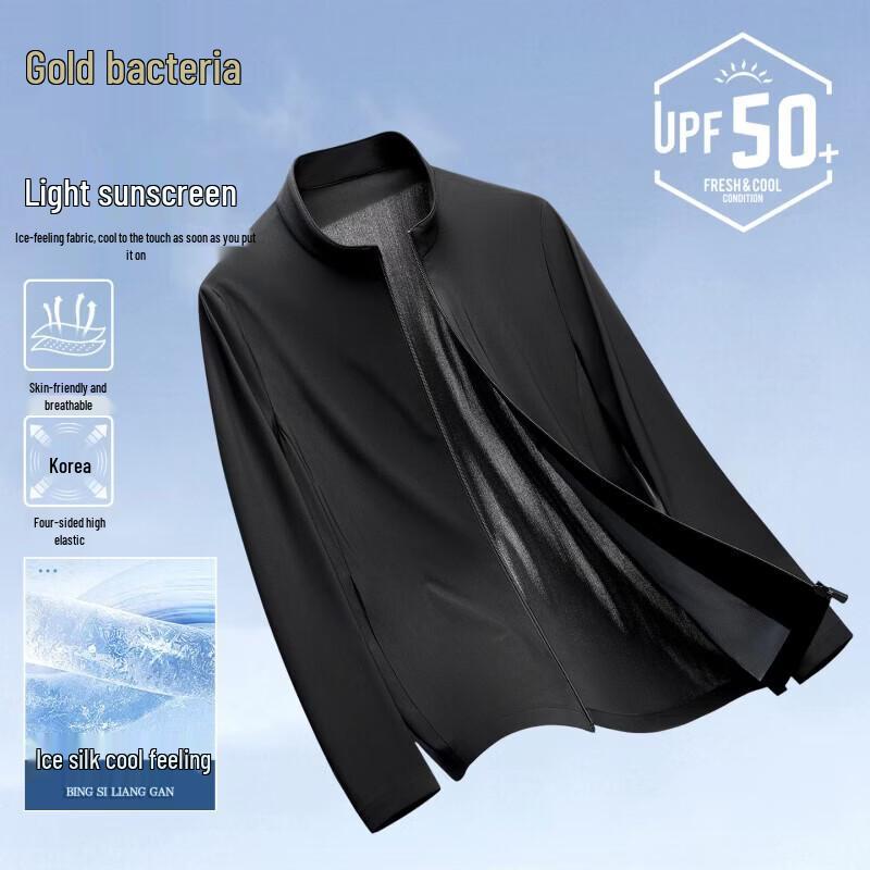 Men's Ice Silk Sun Protection Stand-Collar Jacket