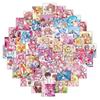 Pretty Cure Sticker Anime Cute Photo Perfect for Your Favorite Birthday Moe Merchandise 63-Piece Set, Waterproof, Collection, Stickers, Suitcase,