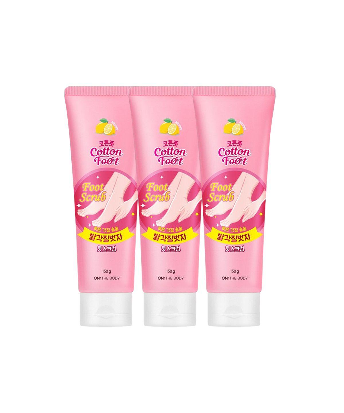 Cotton Foot Exfoliating Foot Scrub 150g (3 Pieces)