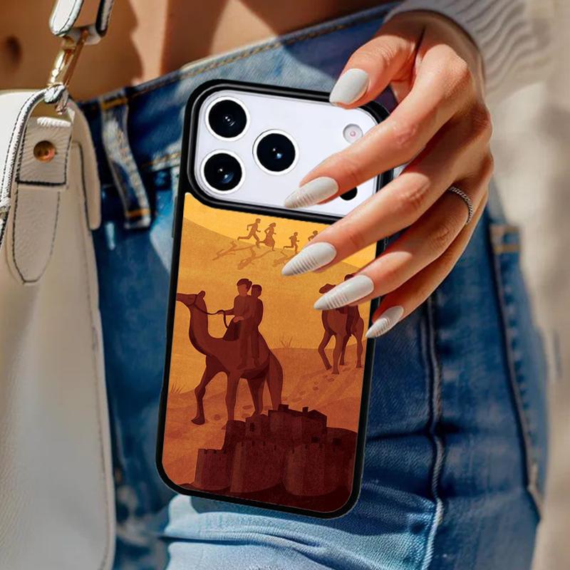 

Desert Camel Caravan Grazing Phone Case For iPhone 17 Air 14 15 13 12 Max Cover For Apple 14 15 16 16e 11 Pro Max Plus iPhone 16pro max
