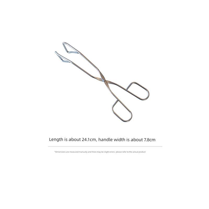 

Manxu 304 Stainless Steel Tongs for Home Use, Durable and Polished, Light Luxury and Exquisite Small Tongs for Barbecue, Kitchen Utensils Bread Tongs - Small