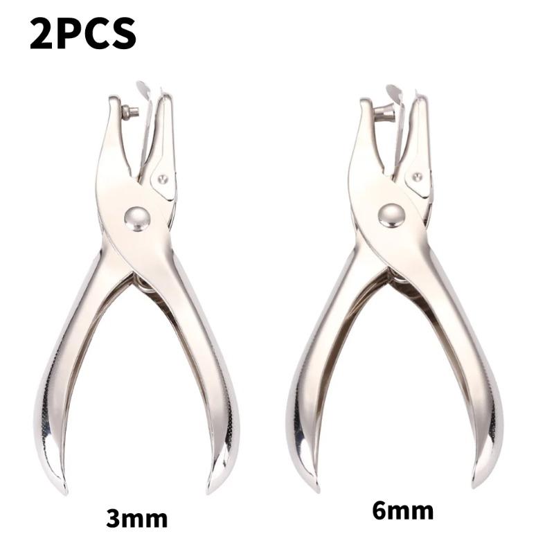 Dziurkacz 3/6mm Przenośny dziurkacz pojedynczy Materiał papierniczy Scrapbooking Ręczny Metalowy Rzemiosło Materiały biurowe do oprawy