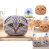 Cute And Creative 3d Cat Head Cushion Soft Plush Alien Cat Pillow Gift