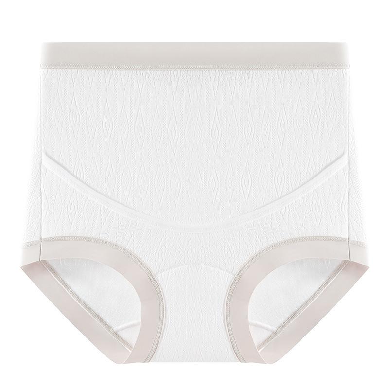 

Ladies Spring and Summer Antibacterial 7A Pure Cotton Breathable Extended High Waist Belly Support Pregnant Briefs XXL тілесний
