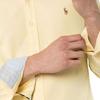 Polo Ralph Lauren SS22 Solid Color Straight Fit Small Logo Embroidered Casual Long Sleeve Shirt Men Shirts Yellow 710792161-004