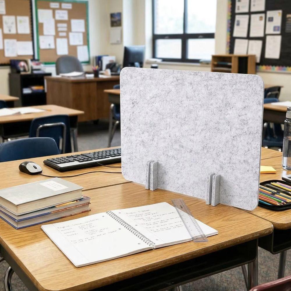 Thickened Student Desk Divider Felt Desk Screen Privacy Panel  for Student Desktops in Classroom