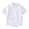 2025 Washable Cotton Lace White Shirt for Girls, Casual Round Neck, Long/Short Sleeves (Medium-Large Sizes)