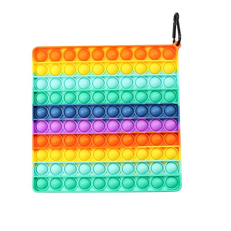 

20 см Большой Поп Ит Фиджет Игрушка Попит Игрушки Пузырь Сенсорный Сквиши Снятие Стресса Rainbow 1
