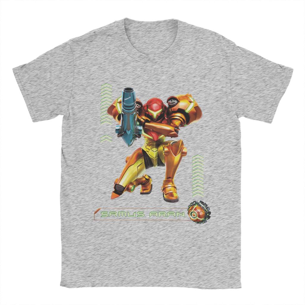 Unisex TShirt Samus Aran Super Metroid Awesome Pure Cotton Tee Shirt Short Sleeve  T Shirts O Neck Clothes Summer