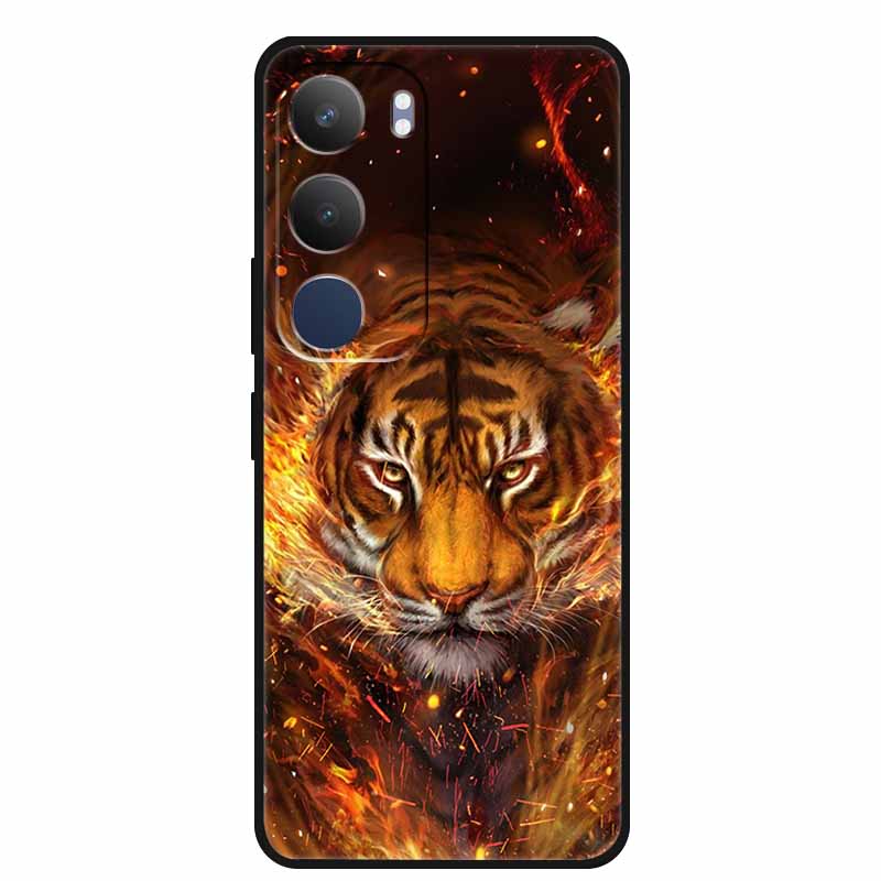 For Vivo Y19s 4G Case Y 19s 6.68" Soft Silicone TPU Phone Case for Vivo Y19s Pro 4G Cartoon Animal Shockproof Cover Y19 s Pro 4G