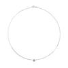 Solitaire Necklace - LOVA LOLA VAN DER KEEN - 925 Sterling Silver - 9 Mm Zirconium Oxide - 42 Cm - Women