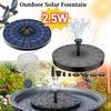1/2.5W Outdoor Solar Fountain Suitable for Garden Pond Solar Fountain Pump Kit with 6 Nozzles for Garden Pond Decoration Auto Of