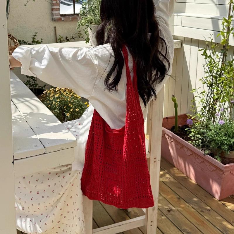 Fashionable Woven Bag, Versatile for Commuting, Large-capacity Single-shoulder Tote Bag