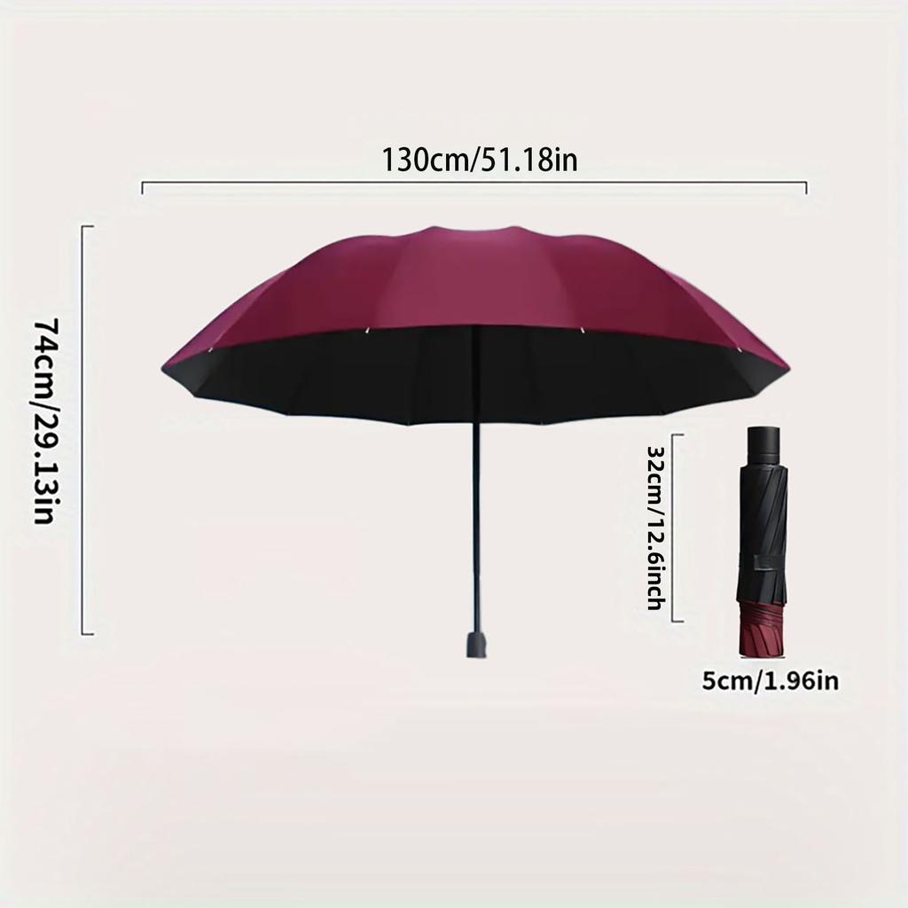 130CM Ladies Sun Umbrella Black Coating UPF50+ Manual Open Reverse Design 10 Ribs Large Size For Two