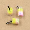 10Pcs Charms Colorful Symphony Milk Tea Glass Pendant Crafts Making Findings Handmade Jewelry Diy For Earrings Necklace