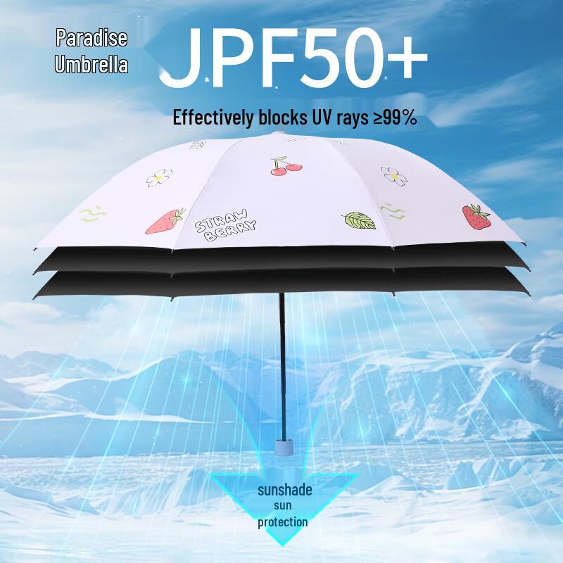Heaven Black Glue 3-Fold UV Protection Umbrella