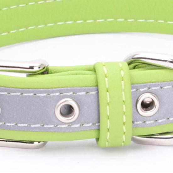 Puppy Necklace Reflective Engravable Zinc Alloy Adjustable Dog Neckwear for Daily Life