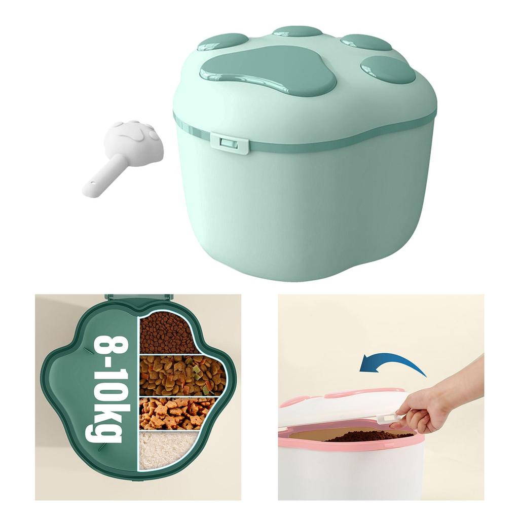 10 kg pojemnik do przechowywania karmy dla psów zbożowy pojemnik na ryż w pudełku Sealed Can Pink