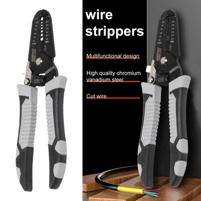Wire Stripping Plier Multifunctional Heavy Duty Sharp Pulling And Cutting Wire Copper Pipe Crimping Plier Electrician Hardware Tool