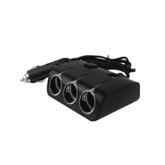 

120 Вт автомобильный 3 гнезда прикуривателя разветвитель 2 USB-порта зарядное устройство адаптер питания