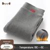 Gray Vertical Stripe Plus Velvet Women's Leggings, Thick Warm, Plus Size, Petite, Slimming, Tight-Fitting Pants for Spring and Autumn.