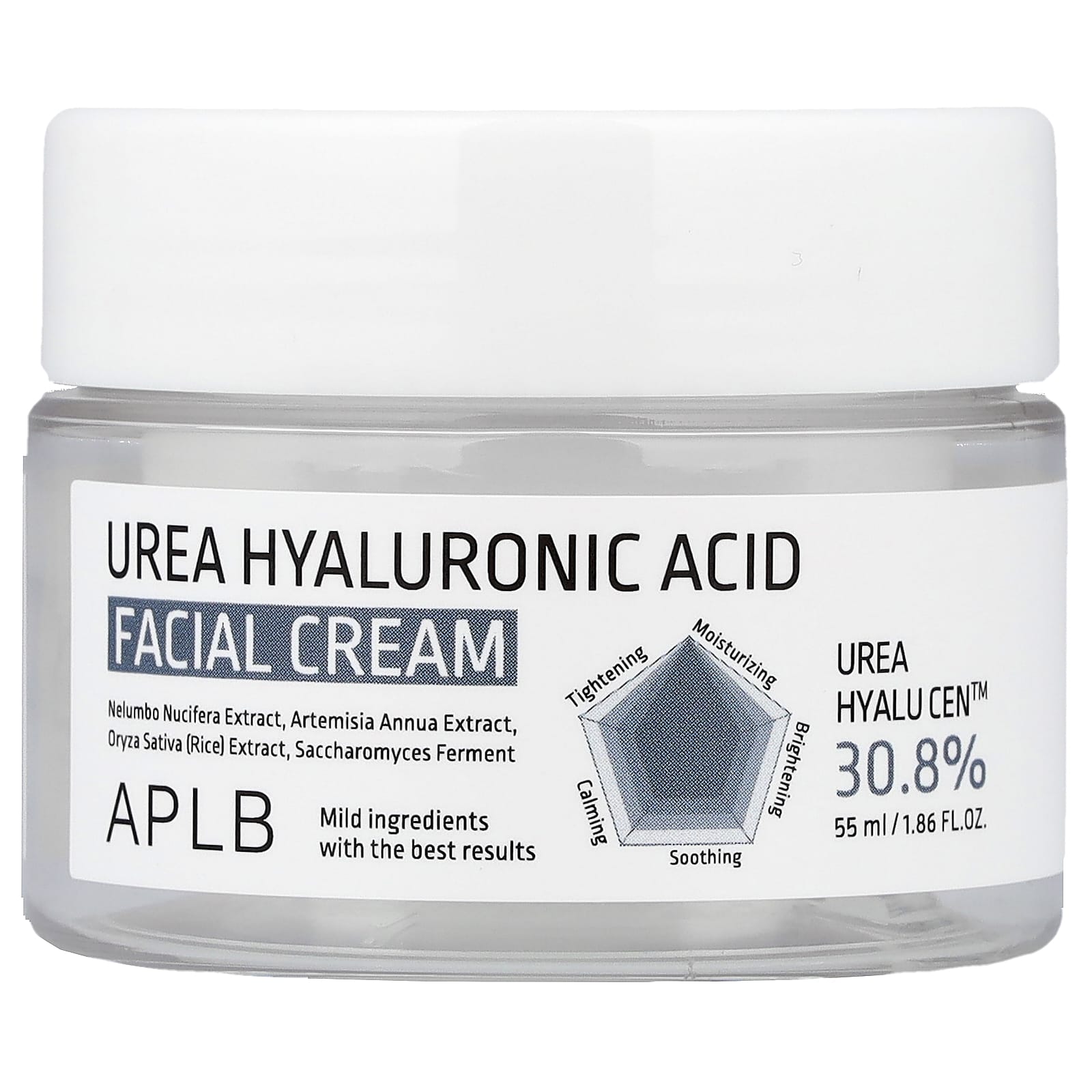 

APLB Urea Hyaluronic Acid Facial Cream, 55ml (1.86 fl oz)